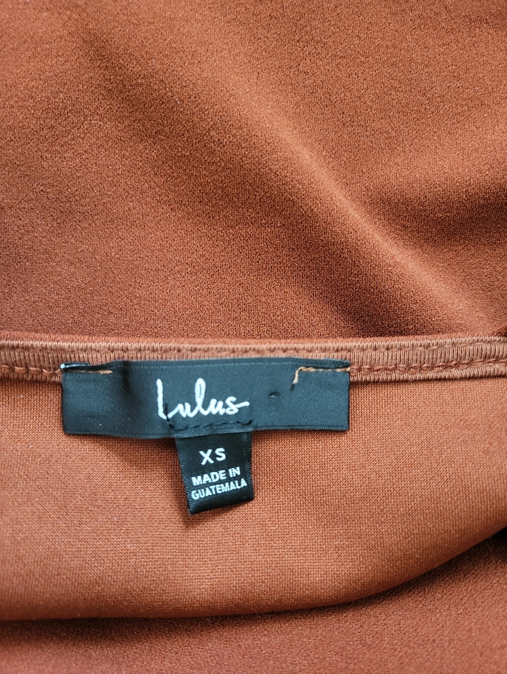 Lulus Symbolize Square Neck Bodysuit - Rust - Picture 5 of 6